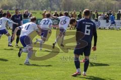 Kreisklasse - SV Hundszell - SV Zuchering - Der 1:0 Führungstreffer durch Tim Liesegang weiss #6 Hundszell - Jubel - Foto: Jürgen Meyer