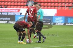 3.Liga - Saison 2022/2023 - FC Ingolstadt 04 -  - SV Waldhof-Mannheim - Tobias Bech (Nr.11 - FCI) beim Freistoss zum 1:0 Führungstreffer -  Jubel -  - Foto: Meyer Jürgen