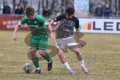 Bezirksliga - Saison 2024/25 - FC Gerolfing - FC Fatih Ingolstadt - Ugur Genc (Nr.77 - FC Fatih) - Philipp Haunschild (Nr.12 - FC Gerolfing) - Foto: Meyer Jürgen