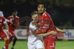 Toto-Pokal; 
Türkgücü München - FC Ingolstadt 04; Moritz Seiffert (23, FCI) Zweikampf Kampf um den Ball Ezeala, Ikenna (33 TGM)