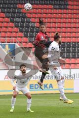 3. Liga - Fußball - FC Ingolstadt 04 - SV Meppen - Kopfball, Caniggia Ginola Elva (14, FCI) Al-Hazaimeh Jeron (25  Meppen)