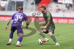 3. Liga; Erzgebirge Aue - FC Ingolstadt 04; Dennis Borkowski (7, FCI) Stefaniak Marvin (34 Aue)
