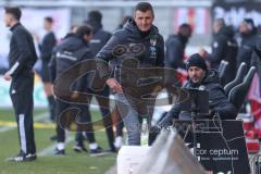 2024_1_20 - 3. Liga - Saison 2023/24 - HallescherFC - FC Ingolstadt 04 -  - Cheftrainer Michael Köllner (FC Ingolstadt 04) nach dem 0:1 Führungstreffer - XXXXX - Foto: Meyer Jürgen