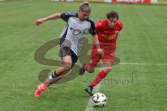 Kreisliga- Saison 2024/25- TSV Kösching - TSV Ober./Unterh.stadt-  - Amadeus Taubert weiss Ober-/Unterh.stadt  - Pablo Krantz Blanco rot Kösching - Foto: Meyer Jürgen