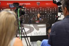3. Liga - Saison 2024/25 - Pressekonferenz - FC Ingolstadt 04 -  - Cheftrainerin Sabrina Wittmann (FCI) - XXXXX - Foto: Meyer Jürgen