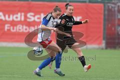 2. Bundesliga Frauen - Saison 2023/24 - FC Ingolstadt 04 Frauen - HSV Fr.1 - Paula Vidovic (Nr.11 - FCI) - Stöckmann Sarah weiss HSV - Foto: Meyer Jürgen