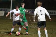 Landesliga - Saison 2024/25 - SV Manching - TSV Wertingen - Max Knöpfle weiss Wertingen - Rainer Meisinger (Nr.8 - SV Manching) - Foto: Meyer Jürgen