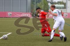 Bayernliga Süd - Saison 2022/2023 - FC Ingolstadt 04 -  VFR Garching - Karaogul Ishak (Nr.10 - Fc Ingolstadt 04 II) - Sebastian Hofmaier weiss Garching - Foto: Meyer Jürgen