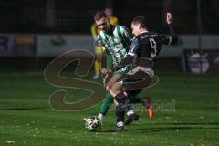 Landesliga - Saison 2025/26 - SV Manching - FC Ehekirchen - Dzenis Seferovic (Nr.6 - SV Manching) - Christoph Hollinger schwarz Ehekirchen - Foto: Meyer Jürgen