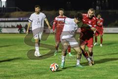 Toto-Pokal; 
Türkgücü München - FC Ingolstadt 04; Zweikampf Kampf um den Ball Ognjen Drakulic (30, FCI) Amdouni, Jusuf (18 TGM)