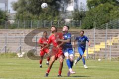 Bayernliga Nord - Saison 2023/2024 - FC Ingolstadt 04 - Würzburger FV 04 - Kreit Casale Leandro Joaquin rot FCI - Zujevic Daniel blau Würzburg - Foto: Meyer Jürgen