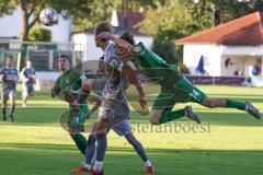 Totopokal- Saison 2023/2024 - SV Manching  - VFB Eichstätt - Selim Akdeniz (Nr.14 - SV Manching) - Herger Elias grau Eichstätt - Foto: Meyer Jürgen