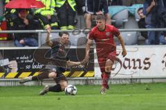 Toto Pokal; FC Sportfreunde Schwaig - FC Ingolstadt 04; Gustav Christensen (24, FCI) Zweikampf Kampf um den Ball