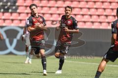 3. Liga; FC Ingolstadt 04 - Würzburger Kickers; Tor Jubel Treffer 2:1 Davide Sekulovic (33, FCI) Fredrik Carlsen (8, FCI)