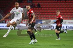 3. Liga; FC Ingolstadt 04 - Hallescher FC; Samson Louis (27 Halle) #Pascal Testroet (37, FCI) Denis Linsmayer (23, FCI)