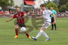 Toto Pokal - Saison 2022/2023 - SpVgg Heßdorf - FC Ingolstadt 04 -Denis Linsenmayer (Nr.23 - FCI) - Nick Ackermann (Nr.23 - SpVgg Hessdorf) -  Foto: Meyer Jürgen