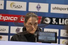 3. Liga - Saison 2025/26 - Waldhof Mannheim  -  FC Ingolstadt 04 - Cheftrainerin Sabrina Wittmann (FC Ingolstadt 04) bei der PK nach dem Spiel - XXXXX - Foto: Meyer Jürgen