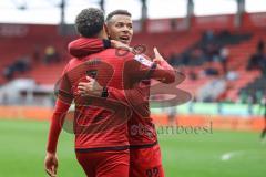 3. Liga; FC Ingolstadt 04 - TSV Havelse; Tor Jubel Treffer 3:1 Marcel Costly (22, FCI) Yann Sturm (7, FCI)