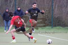 Bezirksliga - 2022/2023 - FC Fatih Ingolstadt - SpVgg Feldmoching Said Magomedov rot Feldmoching -  - Akif Abasikeles schwarz Fatih - Foto: Meyer Jürgen