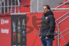2.BL; FC Ingolstadt 04 - Hannover 96; an der Seitenlinie, Spielerbank Cheftrainer Rüdiger Rehm (FCI)