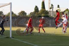 Bayernliga Süd - Saison 2022/2023 - FC Ingolstadt 04 -  TSV Dachau - Der 2:0 Führungstreffer durch Nduka Donald (Nr.4 - Fc Ingolstadt 04 II) - Jubel - Jakob Marco Torwart Dachau - Foto: Meyer Jürgen