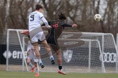 Freundschaftsspiel - Saison 2025/26 - FC Ingolstadt  II - ASV Neumarkt - Morris Adelabu schwarz Neumarkt  - Tomislav Bagaric (Nr.5 - FC Ingolstadt II) - Foto: Meyer Jürgen
