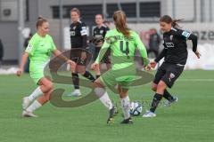 2023_12_10 - 2. Bundesliga - Saison 2023/24 - FC Ingolstadt 04 Frauen - VFL Wolfsburg - Anna-Lena Härtl (Nr.4 - FCI Frauen) - König Amelie #4 grün Wolfsburg - Foto: Meyer Jürgen