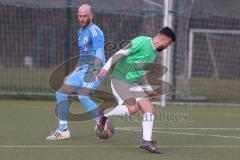 Bezirksliga - Saison 2025/26 - FC Fatih Ingolstadt - TSV 54 - DJK München - Aaron Toski (Nr.11 - FC Fatih) mit einer Torchance - Markus Blohmann TW München - Foto: Meyer Jürgen