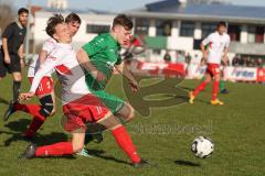 Bezirksliga - Saison 2023/24 - TSV Gaimersheim - FC Schwabing München - Gabriel Weiß (Nr.32 - Gaimersheim) - Lasse Betthäuser weiss Schwabing - Foto: Meyer Jürgen