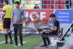 2.BL; FC Ingolstadt 04 - Fortuna Düsseldorf; Cheftrainer Roberto Pätzold (FCI) und Co-Trainer Thomas Karg (FCI)