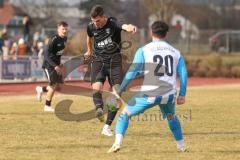 Bezirksliga - Saison 2024/25- TSV Gaimersheim - FC Aschheim - Philipp Stipic schwarz Gaimersheim - Alexandros Takiris weiss Aschheim - Foto: Meyer Jürgen
