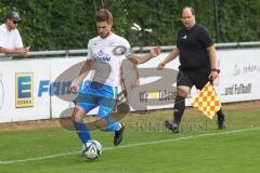 Testspiel - Bezirksliga - Saison 2025/26 - FC Gerolfing - SpVgg Joshofen Bergheim - Dominik Rehm weiss Joshofen Bergheim - XXXXX - Foto: Meyer Jürgen
