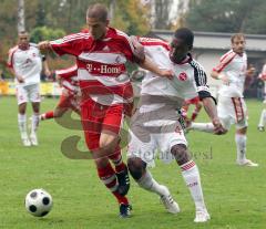 1.FC Nürnberg - FC Bayern II -Testspiel in Baar-Ebenahusen - links Deniz Yilmaz und rechts Jose Goncalves