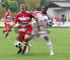 1.FC Nürnberg - FC Bayern II -Testspiel in Baar-Ebenahusen - links Deniz Yilmaz und rechts Jose Goncalves