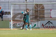 Testspiel - SpVgg Greuther Fürth - FC Ingolstadt 04 - Der 3:0 Führungstreffer durch Abiama Dickson (#11 Fürth) - Dehler Maurice (Nr.46 - FCI) - Foto: Jürgen Meyer