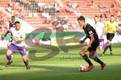 DFB Pokal; FC Ingolstadt 04 - Erzgebirge Aue; Merlin Röhl (34, FCI) Gonther Sören (26 Aue)