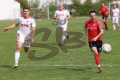 A-Klasse - Saison 2023/24 - FC Hepberg - TV 1861 Ingolstadt - Marcel Schmidt 1881 Ing. rot - Florian Kury weiss Hepberg - Foto: Meyer Jürgen