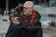 3. Liga; TSV Havelse - FC Ingolstadt 04; Sieg Jubel Freude 2:6 Cheftrainerin Sabrina Wittmann (FCI) Vorsitzender des Vorstandes Peter Jackwerth (FCI)