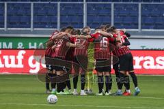 3. Liga; MSV Duisburg - FC Ingolstadt 04; vor dem Spiel #Teambesprechung