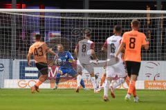 3. Liga; FC Viktoria Köln - FC Ingolstadt 04; Torwart Marius Funk (1, FCI) Tor Jubel Treffer 1:0 Bogicevic Donny (8 Köln) Felix Keidel (43, FCI) Jannik Mause (7, FCI) Russo Stefano (6 Köln)