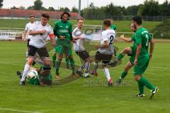 Toto-Pokal Donau/Isar 21/22 - TSV Gaimersheim - FC Gerolfing - Der 0:1 Führungstreffer durch Florian Baier grün Gerolfing - Foto: Meyer Jürgen