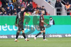 3. Liga; FC Ingolstadt 04 - SG Dynamo Dresden; Tor Jubel Treffer Sebastian Grönning (11, FCI)