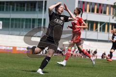 2. Fußball-Liga - Frauen - Saison 2022/2023 - FC Ingolstadt 04 - FCB München II - Yvonne Dengscherz (Nr.23 - FCI Frauen) - mit einer vergebenen Torchance - enttäuscht -  - Foto: Meyer Jürgen