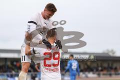 Toto Pokal; Halbfinale; FV Illertissen - FC Ingolstadt 04; Tor Jubel Treffer David Kopacz (29, FCI) Sebastian Grönning (11, FCI)