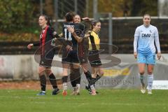 *** 2. Bundesliga Frauen - Saison 2025/26 - FC Ingolstadt 04 Frauen - VFL Bochum - Der 1:0 Führungstreffer durch Annika Kömm (Nr.25 - FC Ingolstadt Frauen I)- jubel  - Stefanie Reischmann (Nr.24 - FC Ingolstadt Frauen I) - Foto: Meyer Jürgen