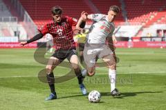 3. Liga - FC Bayern 2 - FC Ingolstadt 04 - Merlin Röhl (34, FCI) Nicolas Feldhahn (5 FCB)