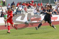 2. Bundesliga Frauen - Saison 2023/24 - FC Ingolstadt 04 Frauen - FC Bayern München II - Melike Pekel (Nr.38 - FCI) - Reischmann Stefanie schwarz München - Foto: Meyer Jürgen