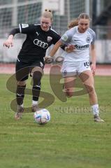 2. Fußball-Liga - Frauen - Saison 2022/2023 - FC Ingolstadt 04 - Eintracht Frankfurt II - Nina Penzkofer (Nr.29 - FCI Frauen) - Nachtigal Sophie weiss Frankfurt - Foto: Meyer Jürgen