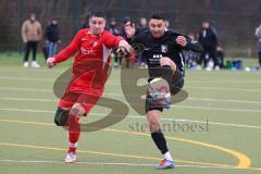 Bezirksliga - Saison 2022/2023 - FC Fatih Ingolstadt - BC Attaching - Mimes Gurbeta rot Attaching - Mehmet Sin schwarz Fatih Ing.- Foto: Meyer Jürgen