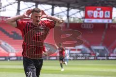 3. Liga - FC Ingolstadt 04 - TSV 1860 München - Tir 1:0 Jubel Stefan Kutschke (30, FCI)